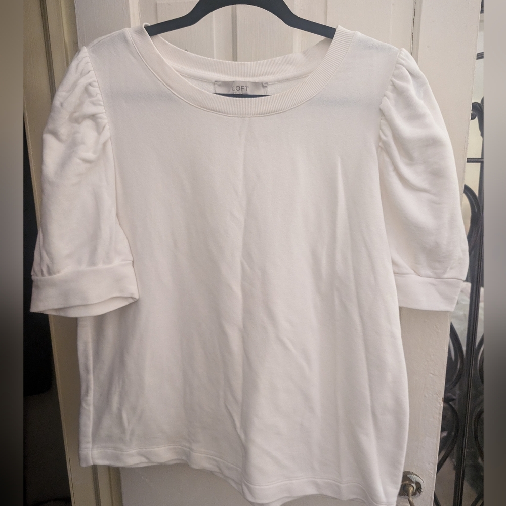 Loft puffed sleeve sweater